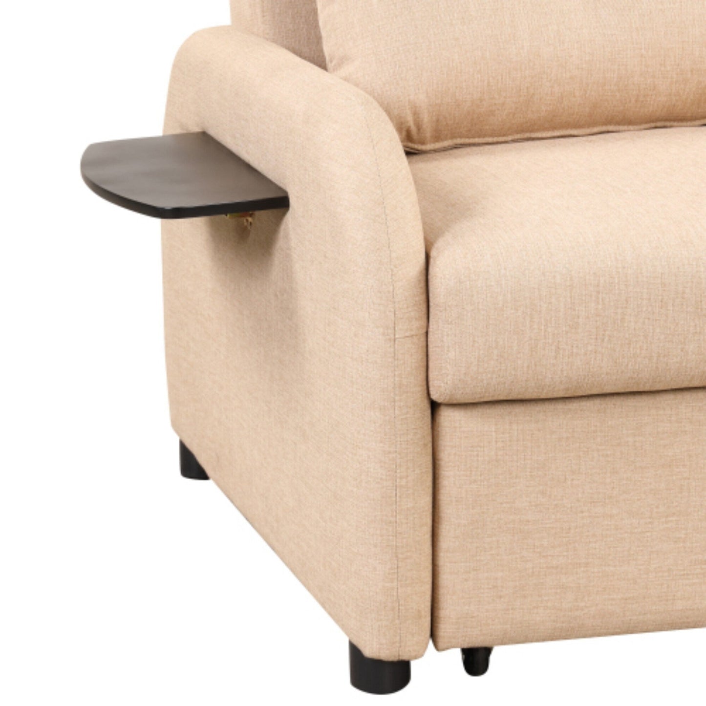 Canapé-lit 3-en-1 avec table d'appoint rabattable et ports USB de la marque Harper&amp;Bright Designs