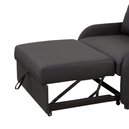 Canapé-lit 3-en-1 avec table d'appoint rabattable et ports USB de la marque Harper&amp;Bright Designs