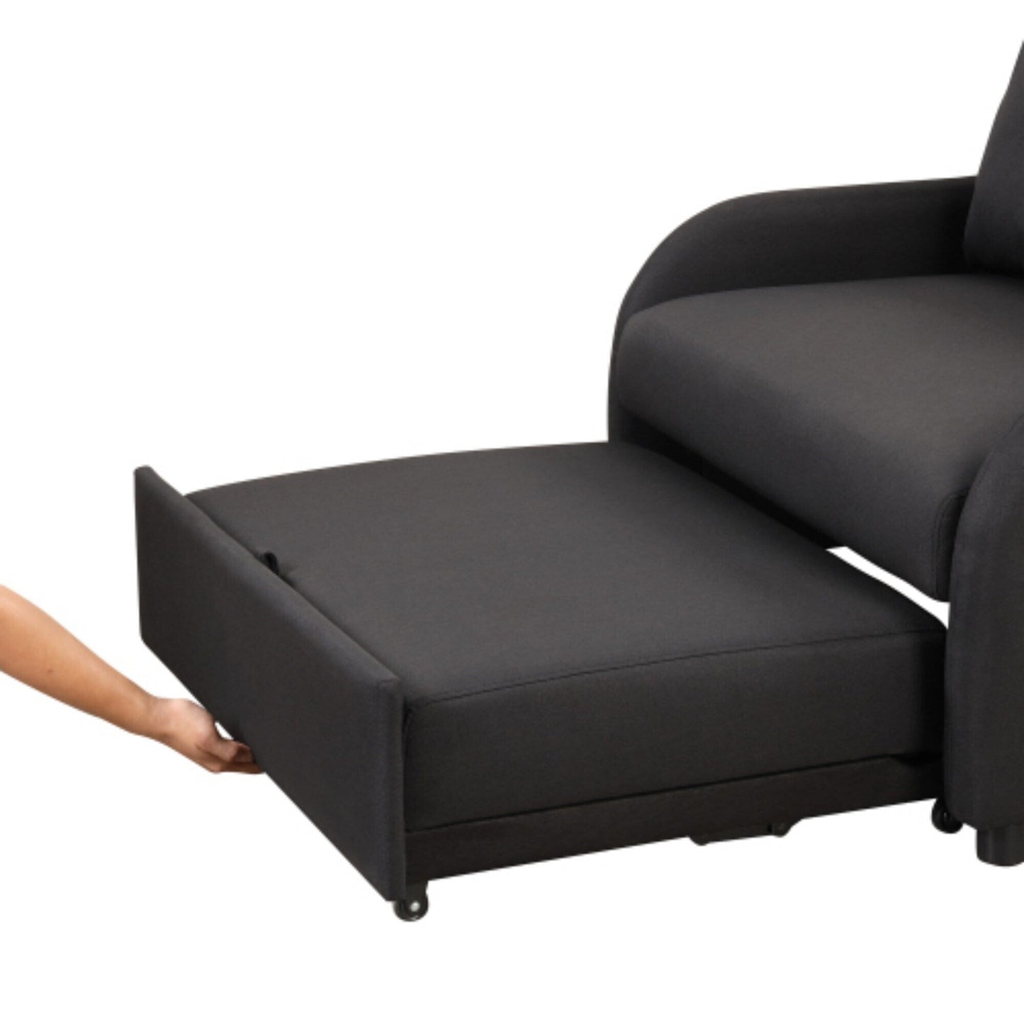 Canapé-lit 3-en-1 avec table d'appoint rabattable et ports USB de la marque Harper&amp;Bright Designs