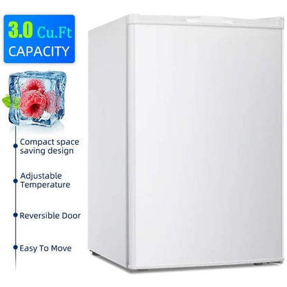 Congélateur vertical compact de 3,0 pieds cubes avec porte simple réversible