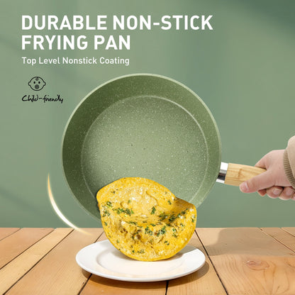 Ensemble de 30 pièces pour cuisine, comprenant des casseroles et poêles en granit, antiadhésives.