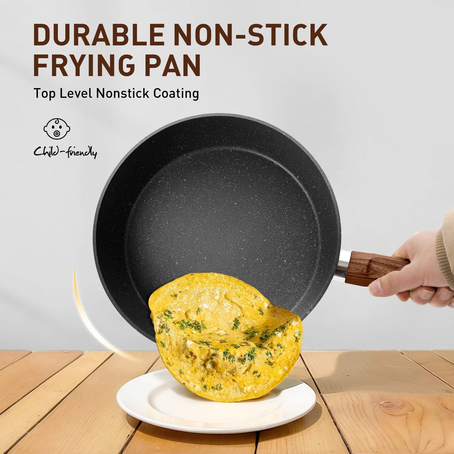 Ensemble de 30 pièces pour cuisine, comprenant des casseroles et poêles en granit, antiadhésives.