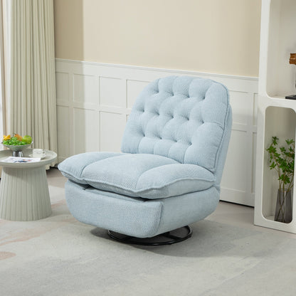 Lot de 2 chaises de salon inclinables pivotantes à 360 degrés et réglables.
