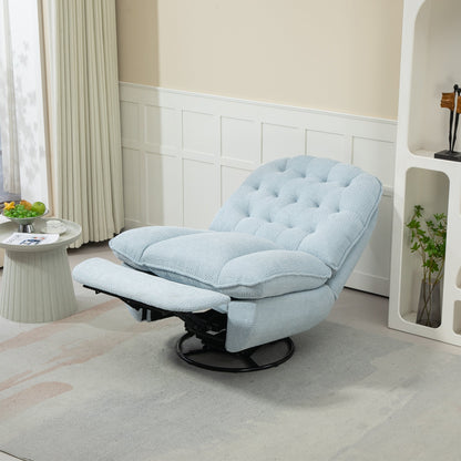 Lot de 2 chaises de salon inclinables pivotantes à 360 degrés et réglables.