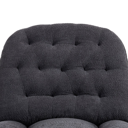 Lot de 2 chaises de salon inclinables pivotantes à 360 degrés et réglables.