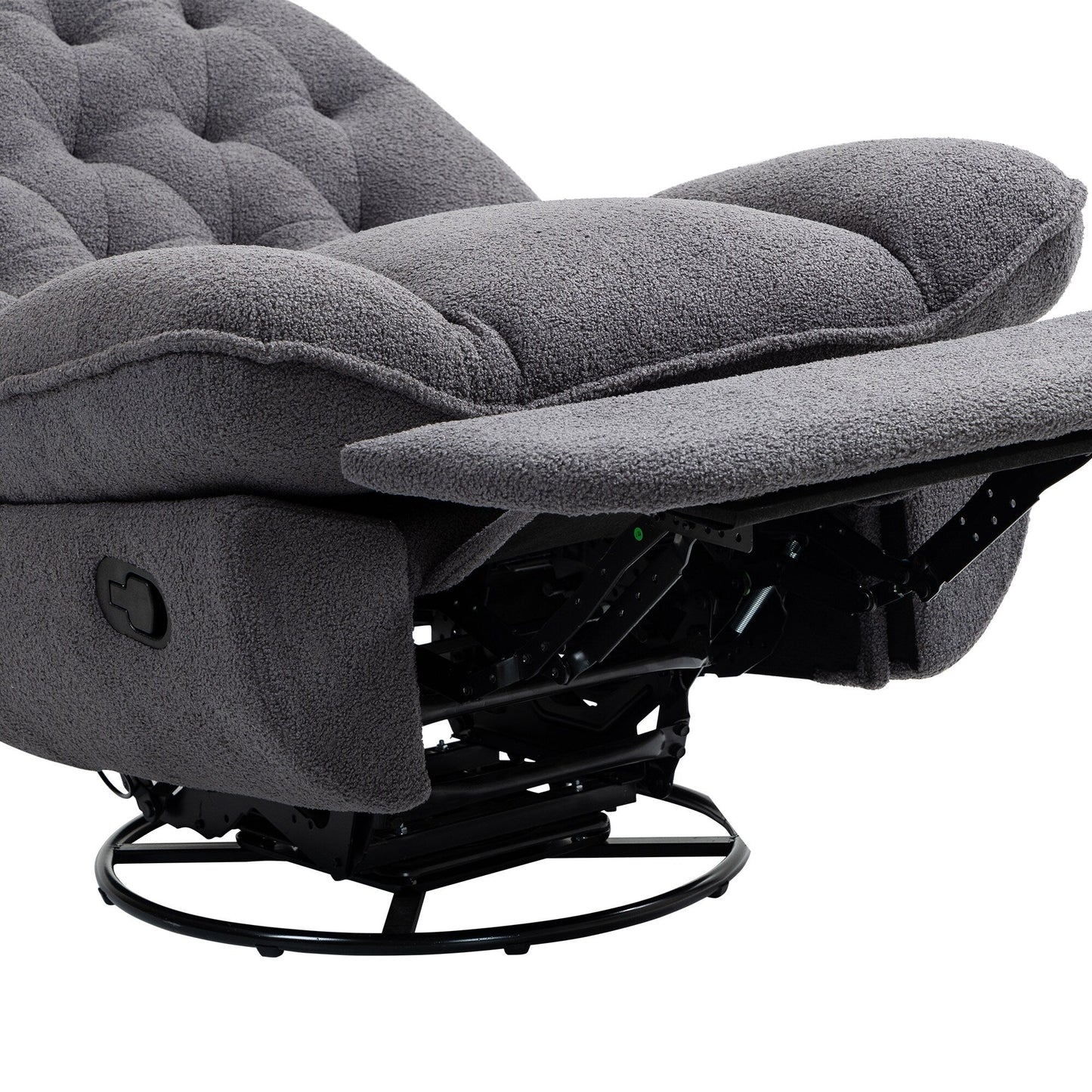 Lot de 2 chaises de salon inclinables pivotantes à 360 degrés et réglables.