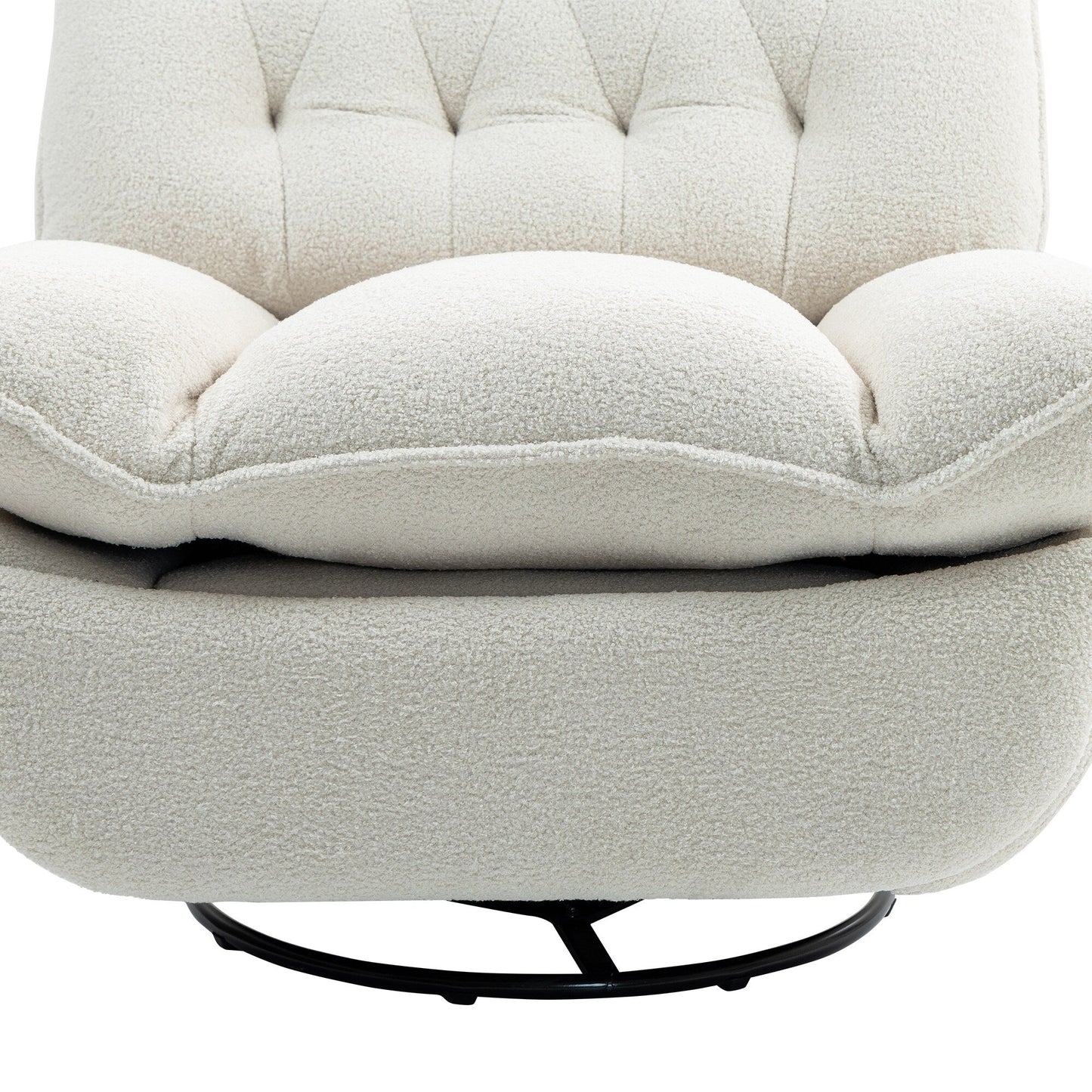 Lot de 2 chaises de salon inclinables pivotantes à 360 degrés et réglables.