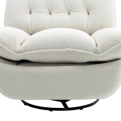 Lot de 2 chaises de salon inclinables pivotantes à 360 degrés et réglables.