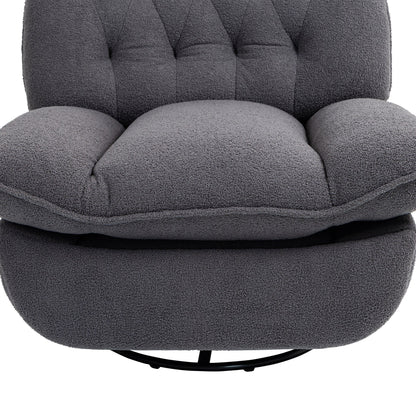 Lot de 2 chaises de salon inclinables pivotantes à 360 degrés et réglables.