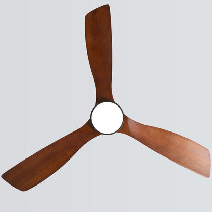 Ventilateur de plafond à LED intégré de 48 et 52 pouces avec éclairage et télécommande, moteur à courant continu réversible.