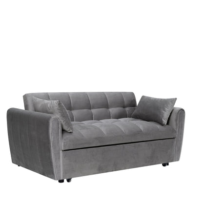 Canapé-lit convertible 3-en-1 en velours 64,96 avec dossier réglable, poche de rangement et capacité de poids de 227 kg.