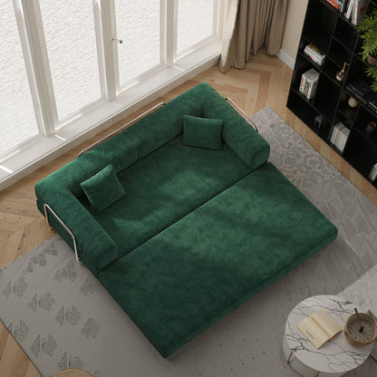 Canapé d'angle modulaire de 78,8 pouces, canapé-lit convertible en forme de cube, canapé-lit bas au sol avec accoudoirs confortables.