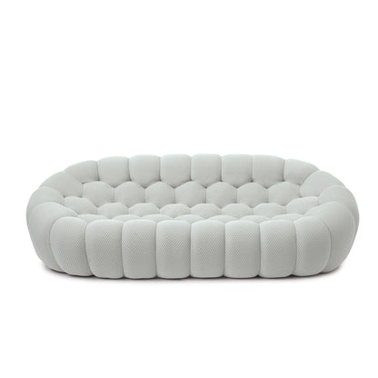 Canapé moderne à bulles de 250 cm (98,43 pouces) en forme de nid d'abeille 3D, canapé paresseux.