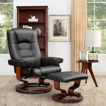 Fauteuil inclinable AVAWING avec pied repose-pieds pivotant