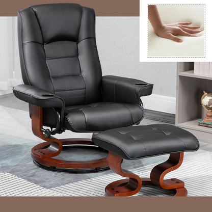 Fauteuil inclinable AVAWING avec pied repose-pieds pivotant