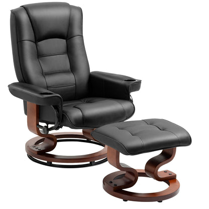 Fauteuil inclinable AVAWING avec pied repose-pieds pivotant