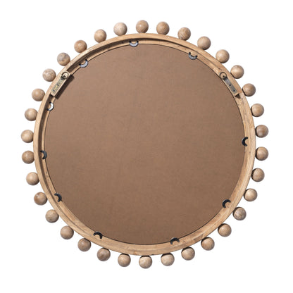 Alden Décor Miroir rond en bois Orion, naturel