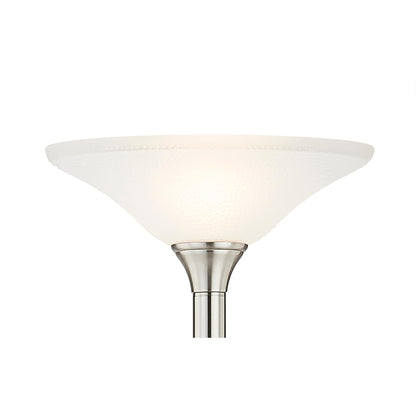 Artiva USA 71 Lampe Torchiere LED à Pied avec Abat-Jour en Verre Martelé - 71