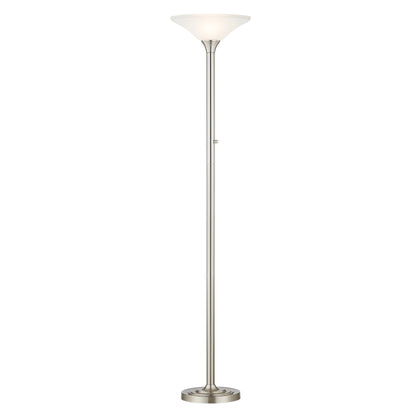 Artiva USA 71 Lampe Torchiere LED à Pied avec Abat-Jour en Verre Martelé - 71