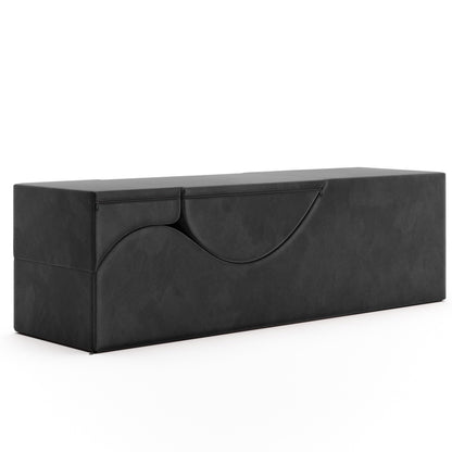 Chaise longue convertible Avana Kami / Yoga et massage - Pouf 2-en-1 avec chaise longue de yoga escamotable, microvelours - N/A