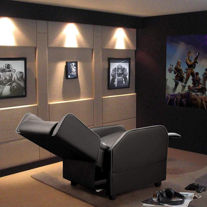 BOSSIN Fauteuil de jeu inclinable ergonomique en cuir PU pour salon