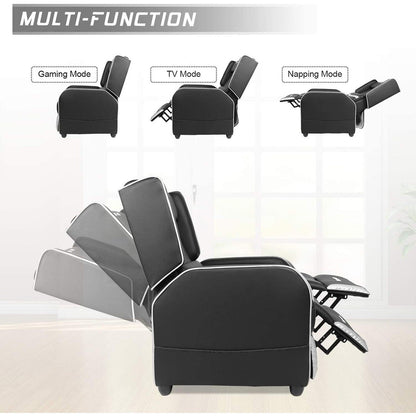 BOSSIN Fauteuil de jeu inclinable ergonomique en cuir PU pour salon