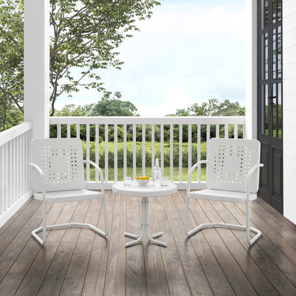 Ensemble de 3 chaises d'extérieur Crosley Bates - 84 L x 22 P x 35 H (les dimensions sont en pouces)