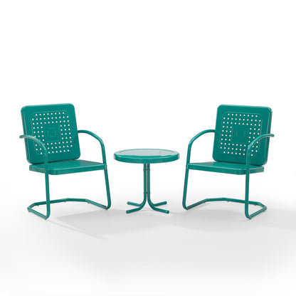 Ensemble de 3 chaises d'extérieur Crosley Bates - 84 L x 22 P x 35 H (les dimensions sont en pouces)
