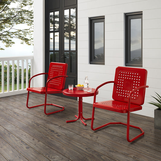 Ensemble de 3 chaises d'extérieur Crosley Bates - 84 L x 22 P x 35 H (les dimensions sont en pouces)