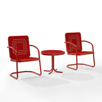Ensemble de 3 chaises d'extérieur Crosley Bates - 84 L x 22 P x 35 H (les dimensions sont en pouces)