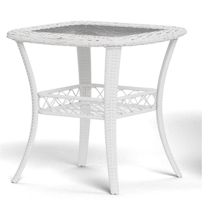 Ensemble de jardin en rotin blanc pour extérieur Biloxi, avec balançoire pivotante (3 pièces)