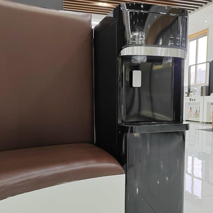 Distributeurs d'eau chauds et froids 3 en 1 noirs avec machine à glaçons
