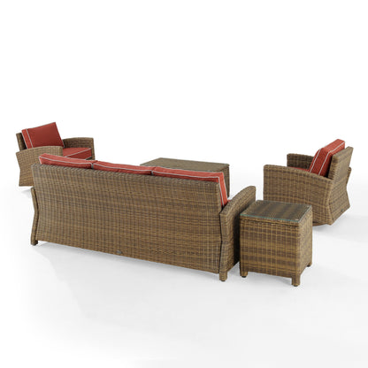 Ensemble canapé et fauteuil pivotant basculant Crosley Bradenton 5 pièces