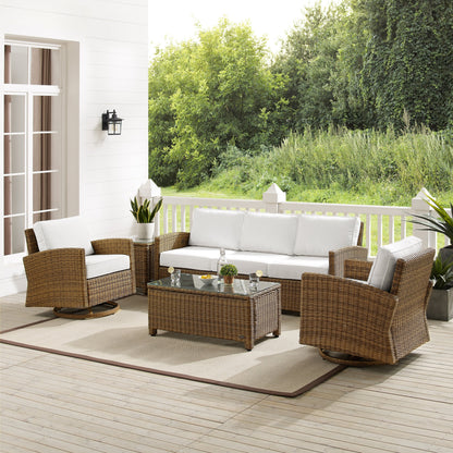 Ensemble canapé et fauteuil pivotant basculant Crosley Bradenton 5 pièces