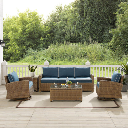 Ensemble canapé et fauteuil pivotant basculant Crosley Bradenton 5 pièces