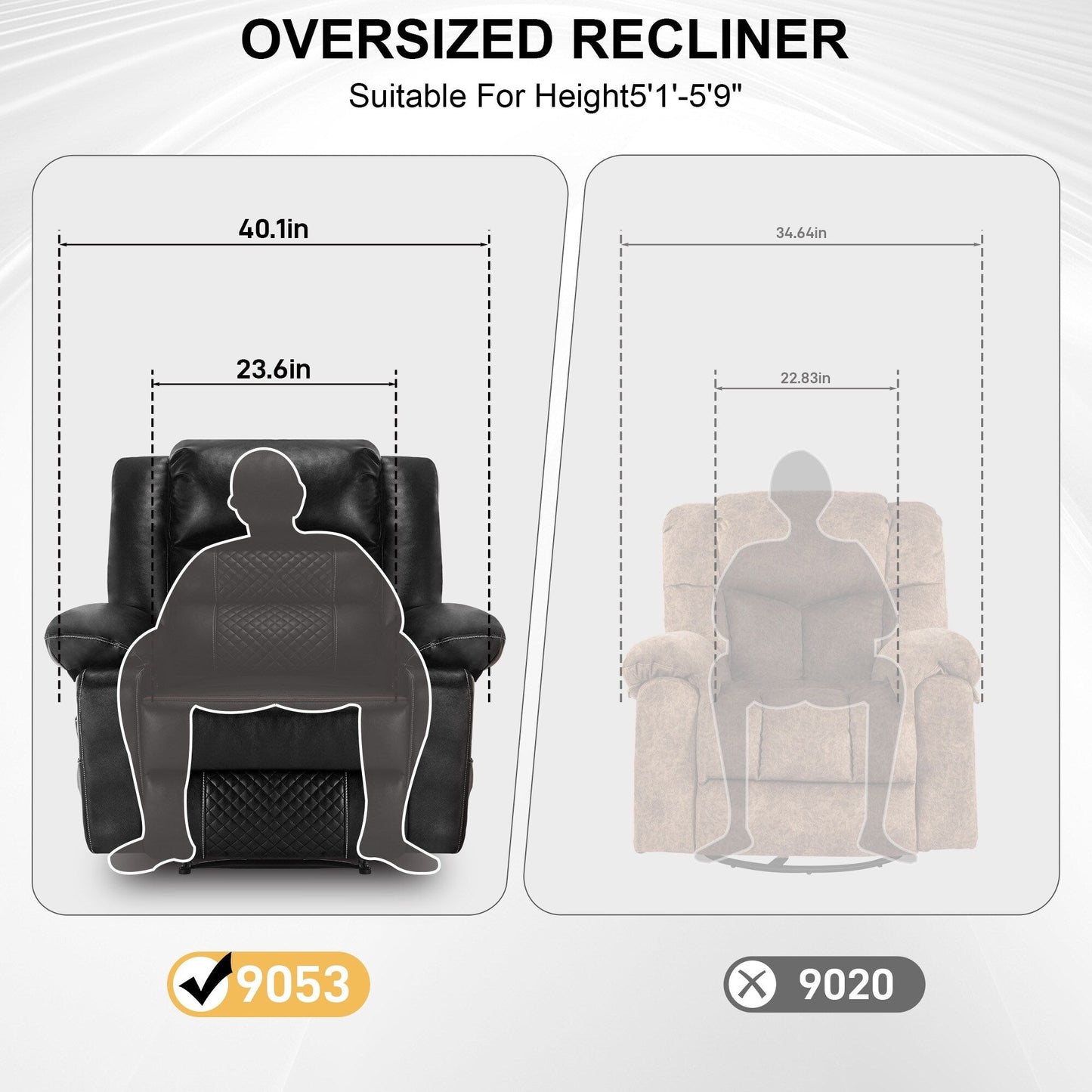 Fauteuil inclinable manuel marron avec massage à 8 points, fonction chauffante et structure robuste pour un confort optimal dans le salon.