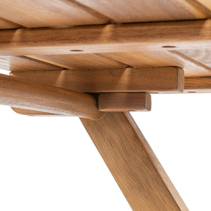 Cadiz Ensemble de bistro pliable pour extérieur en bois d'acacia, style côtier moderne, 3 pièces, par JONATHAN Y