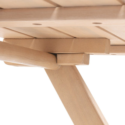 Cadiz Ensemble de bistro pliable pour extérieur en bois d'acacia, style côtier moderne, 3 pièces, par JONATHAN Y