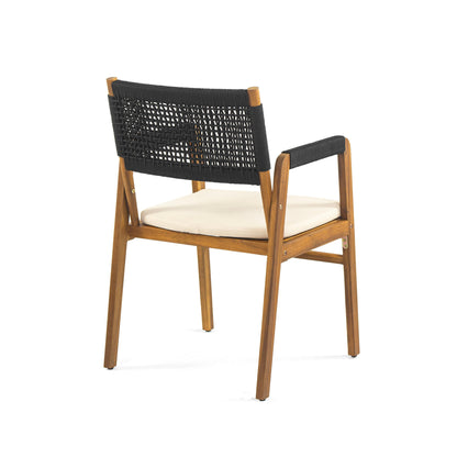 Ensemble de repas Captef pour extérieur, 5 pièces en bois d'acacia, par Christopher Knight Home