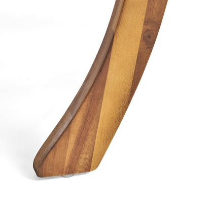 Ensemble de repas Captef pour extérieur, 5 pièces en bois d'acacia, par Christopher Knight Home