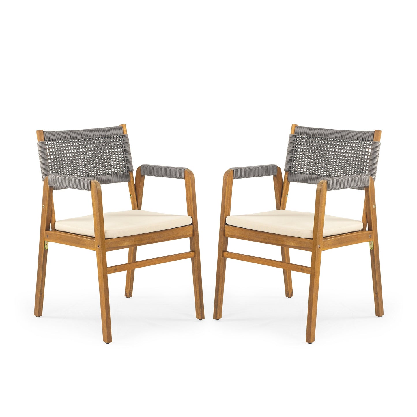 Ensemble de repas Captef pour extérieur, 5 pièces en bois d'acacia, par Christopher Knight Home