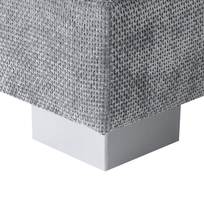Canapé d'angle Cloud, ensemble de canapé de luxe en forme de L avec 2 coussins gratuits, mobilier d'intérieur en chenille 4 places avec chaise longue surdimensionnée