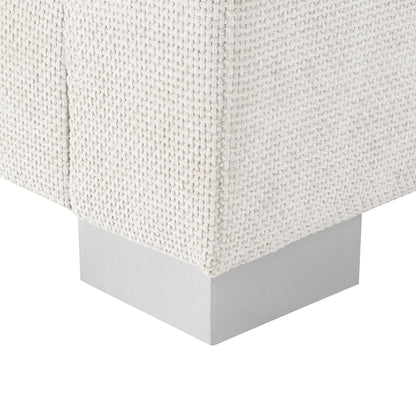 Canapé d'angle Cloud, ensemble de canapé de luxe en forme de L avec 2 coussins gratuits, mobilier d'intérieur en chenille 4 places avec chaise longue surdimensionnée