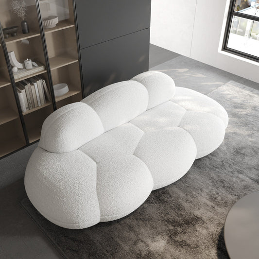 Canapés en forme de nuage pour le salon, canapé moderne et confortable compressé, canapé de loisirs en forme de nuage pour la chambre à coucher, appartement.