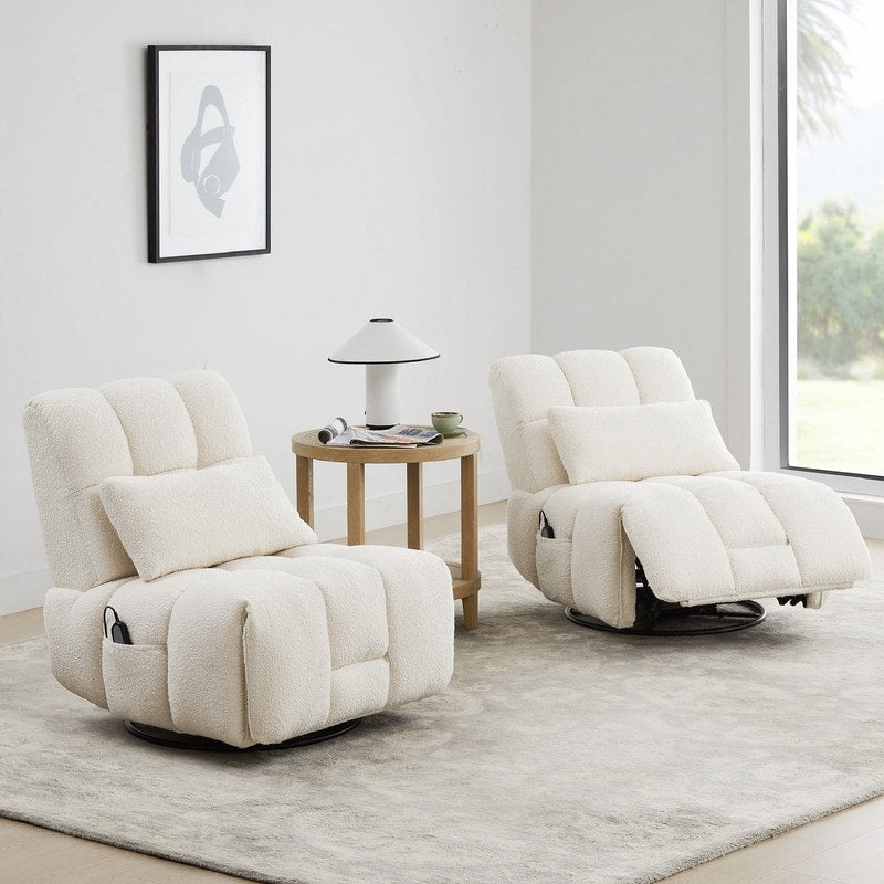 Fauteuil inclinable pivotant et oscillant Cole Power avec soutien lombaire