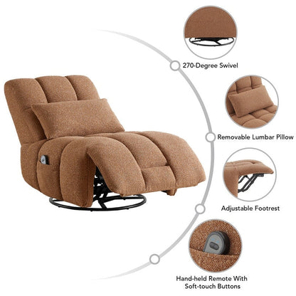 Fauteuil inclinable pivotant et oscillant Cole Power avec soutien lombaire