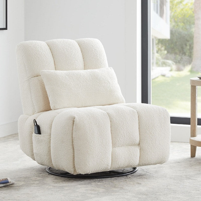 Fauteuil inclinable pivotant et oscillant Cole Power avec soutien lombaire