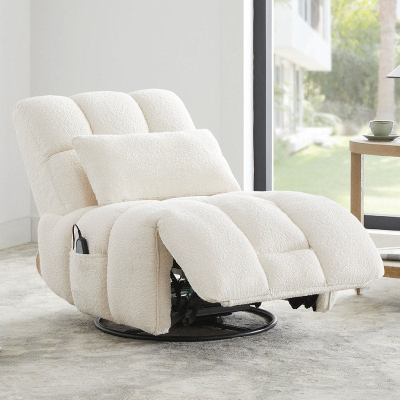 Fauteuil inclinable pivotant et oscillant Cole Power avec soutien lombaire