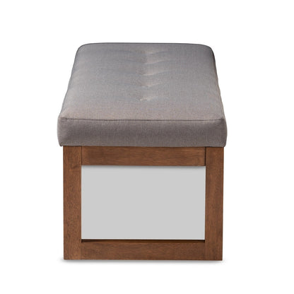 Banc contemporain recouvert de tissu par Baxton Studio