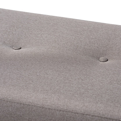 Banc contemporain recouvert de tissu par Baxton Studio